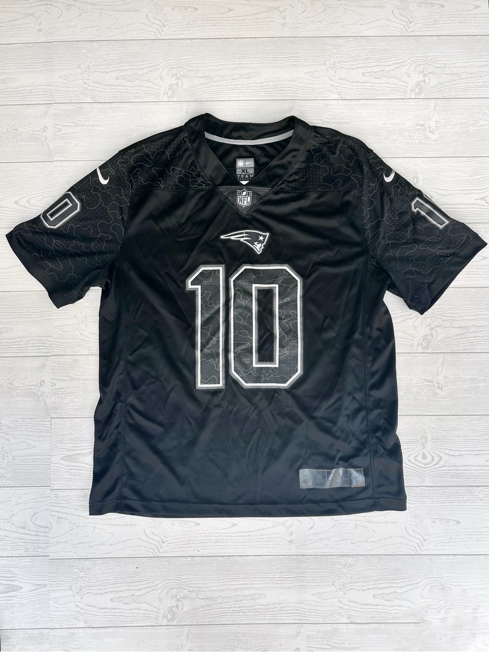 New England Patriots Mac Jones Nike Black Reflective NFL Limited Jersey Size XL